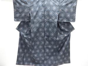 花唐草模様織り出し本場村山大島紬着物アンサンブル